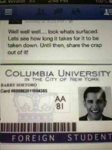 Obama forged ID